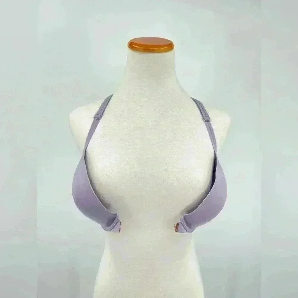 BNWT Victoria's Secret Racerback Plunge Mauve Bra 32DD - Picture 2 of 8